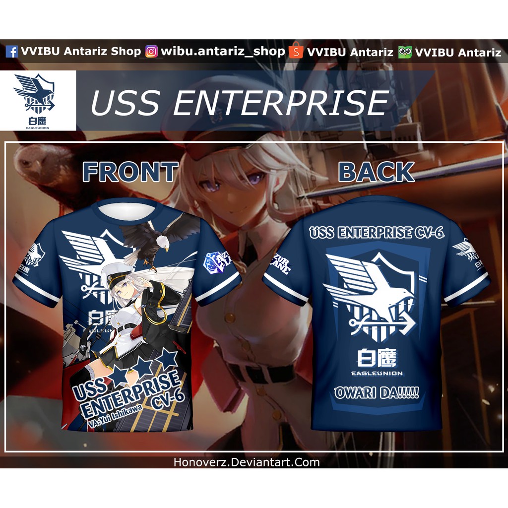 Kaos Fullprint USS Enterprise Azur Lane