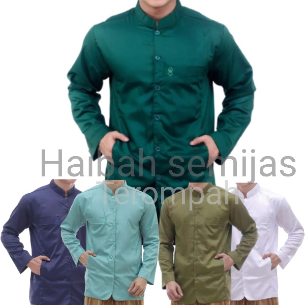 Baju Koko SemiJass Terompah Koko Haibah Model Ammu koko Habaib Lengan Panjang Toyobo