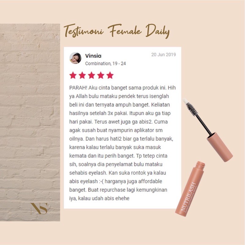 [BARU] NUTRILASH NUTRISHE KEMASAN BARU MASCARA JAKARTA PENUMBUH ALIS BULUMATA AMPUH BPOM AMAN HALAL