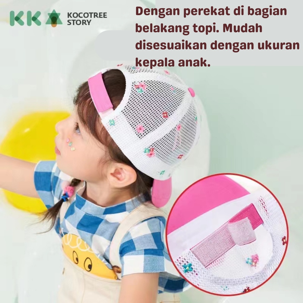 Topi Anak Kocotree / Kids Baseball Cap Kocotree / Sinar UV / Topi anak-anak / Laki-laki dan perempuan / Unicorn / Hiu / Dinosaurus / Kelinci / Hats / Caps / Kids