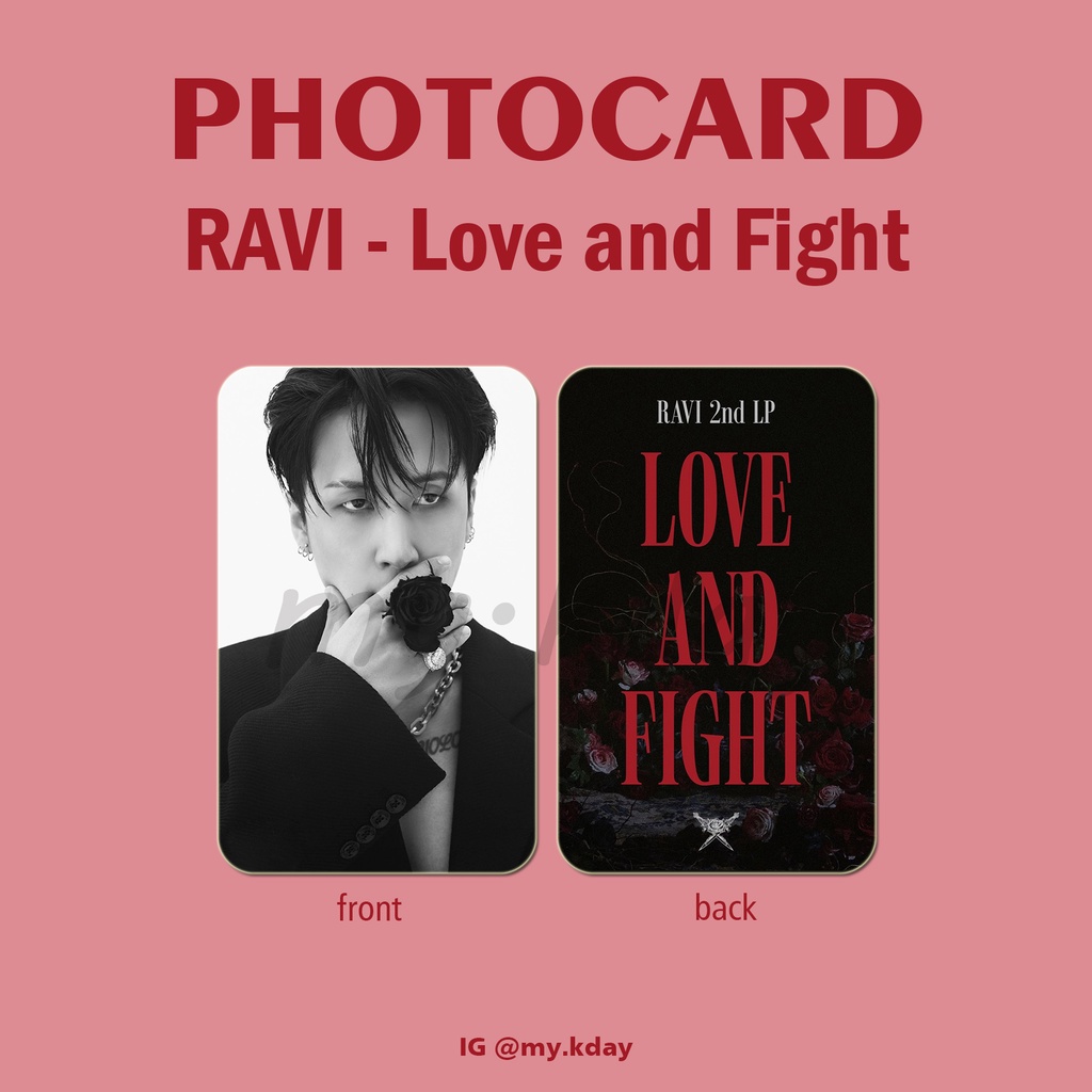 PC-0864, Unofficial Photocard Ravi VIXX Love and Fight 2 sisi