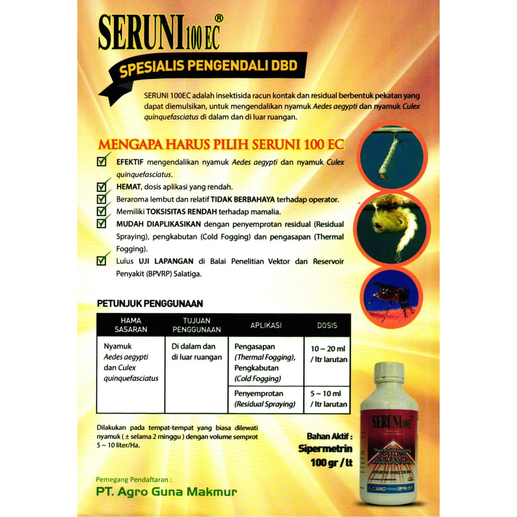 obat anti nyamuk Seruni 100EC 500ml