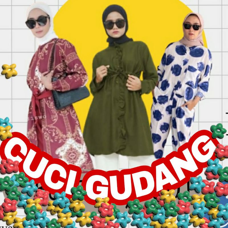 CUCI GUDANG SALE SERBA 30.000 / ONESET RAYON / TUNIK