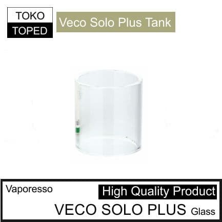 koleksi tabung bahan kaca VECO SOLO PLUS Replacement | 4ml warna glass bening