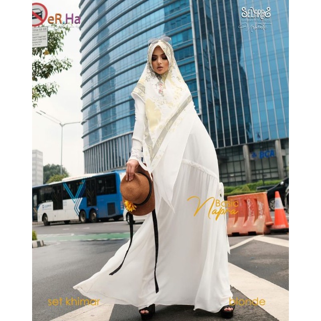 [ER.HA SYARI] GAMIS SYARI TERBARU / DRESS SET PRINTING " BASIC NAPRA SET " BY ER.HA