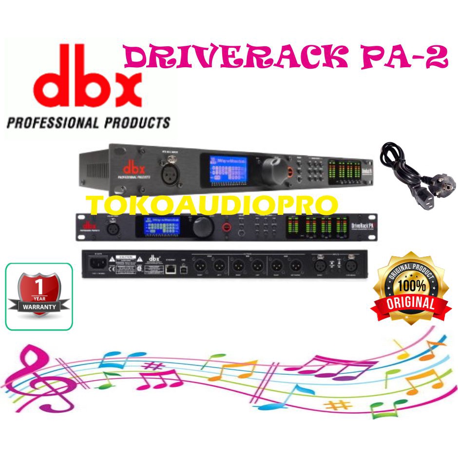 Jual DBX Driverack PA2 Digital Speaker Management Original Shopee