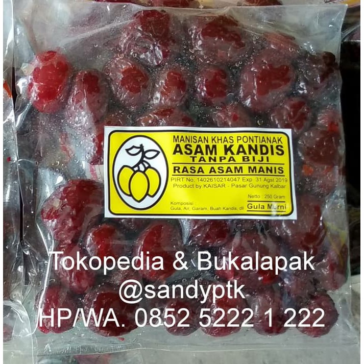 

Manisan Asam Kandis Tanpa Biji Kaisar Seng Ci Asam Manis Singkawang
