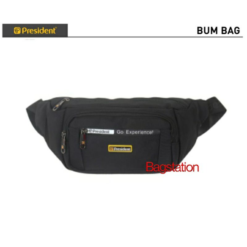 BUM BAG PRESIDENT ORIGINAL TAS PINGGANG PRESIDENT ORIGINAL WAIST BAG PRESIDENT ORIGINAL TAS TRAVELLING TAS SEPEDA