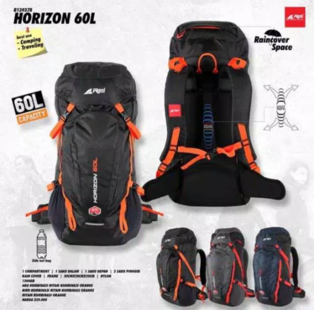 Carrier Rei Horizon 60L Tas Gunung Rei Original