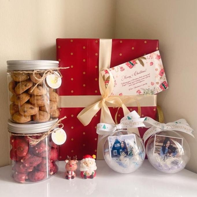 

HOT CHRISTMAS HAMPERS NATAL COOKIES KUE KERING MINI BITE SIZE RED BN51FV6C