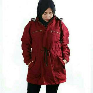 TERMURAH ! Jaket Parka Cewek - Parka Wanita Canvas - Parka Ledies Acrylic XL XXL XXXL