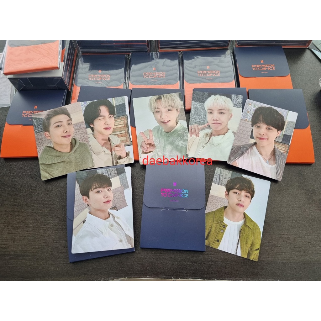 [Ready stok] Mini photocard bts permission to dance