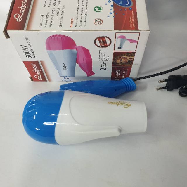 Hairdryer Ladystar Ls 658 pengering rambut profesional Murah  bisa lipat 02-009-ls