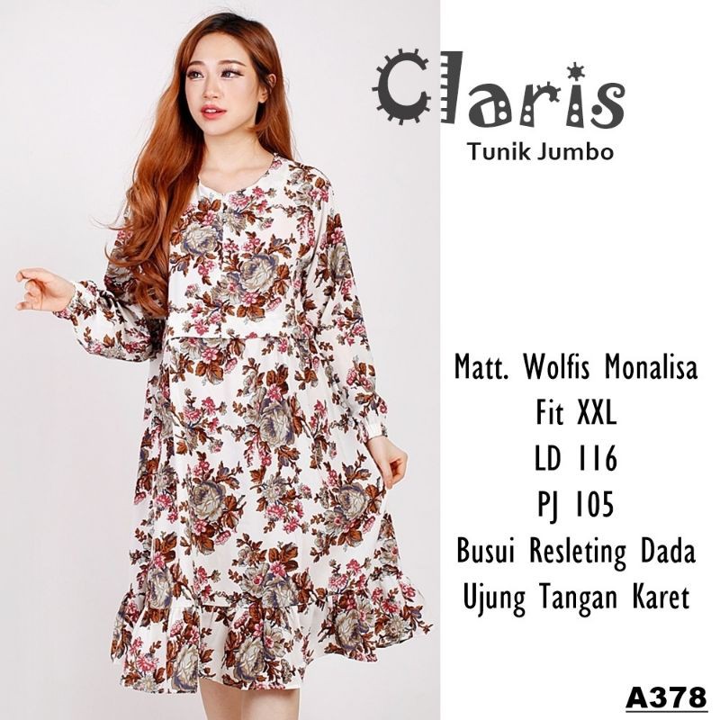 BISA COD TUNIK JUMBO LD 116CM PJG 105CM CLARIS KK