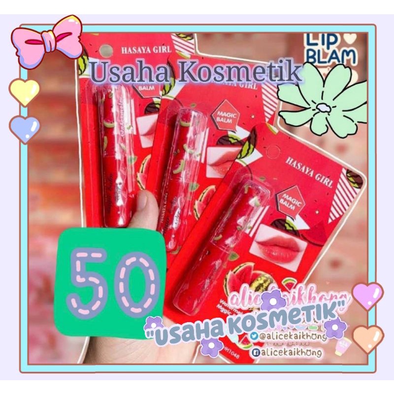 PROMO ECER LIP BALM HASAYA GIRL WATERMELON VIT.BIBIR NO.H1048