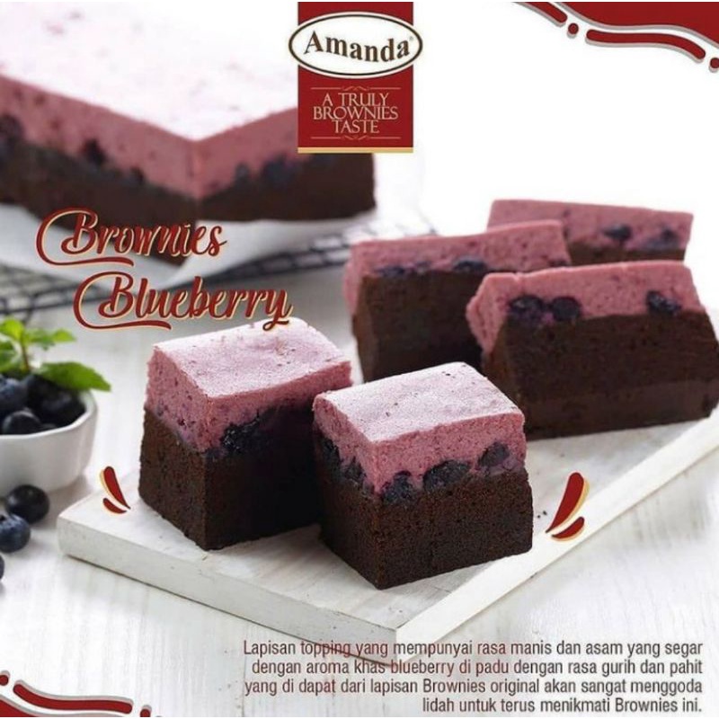 bolu amanda brownies blueberry