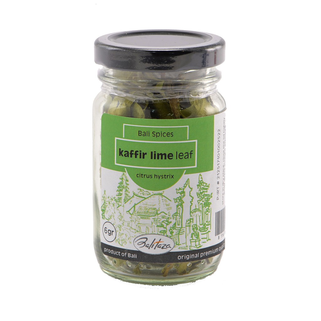 

Balitaza Kaffir Lime Leaf 6gr - Spices /glass jar - Daun Jeruk Purut - Rempah-rempah