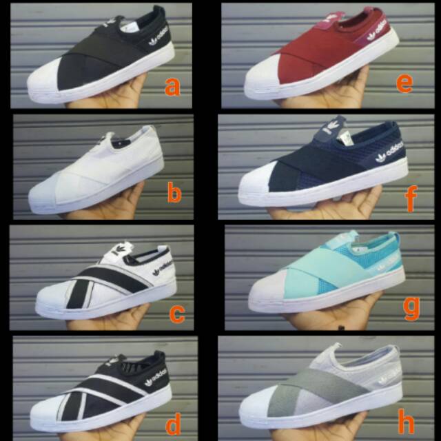 Adidas slip on wanita. Sneakers wanita slip on