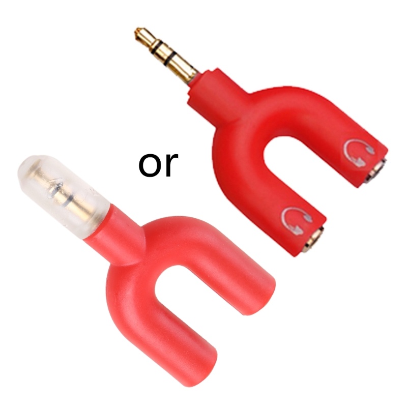 Adaptor Headphone btsg 1kabel Adapter split Y Male to 2female Untuk Kabel Aux 3.5mm Dual Nyaman 1sampai2jalur