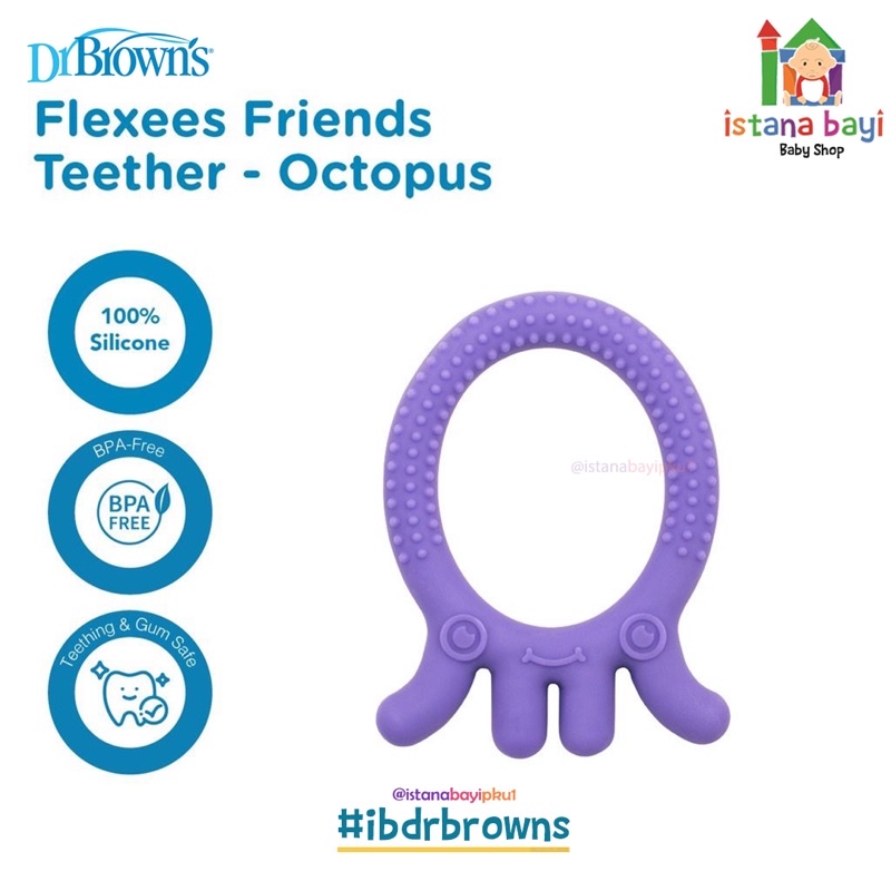 Dr Browns Teether Gigitan bayi Fleexes - Gigitan bayi