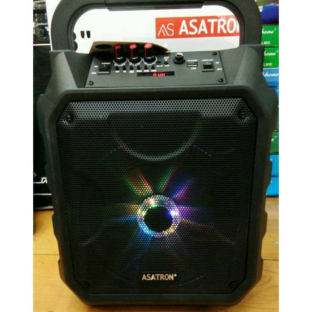 Speaker asatron portable ht-2668usb 8inch