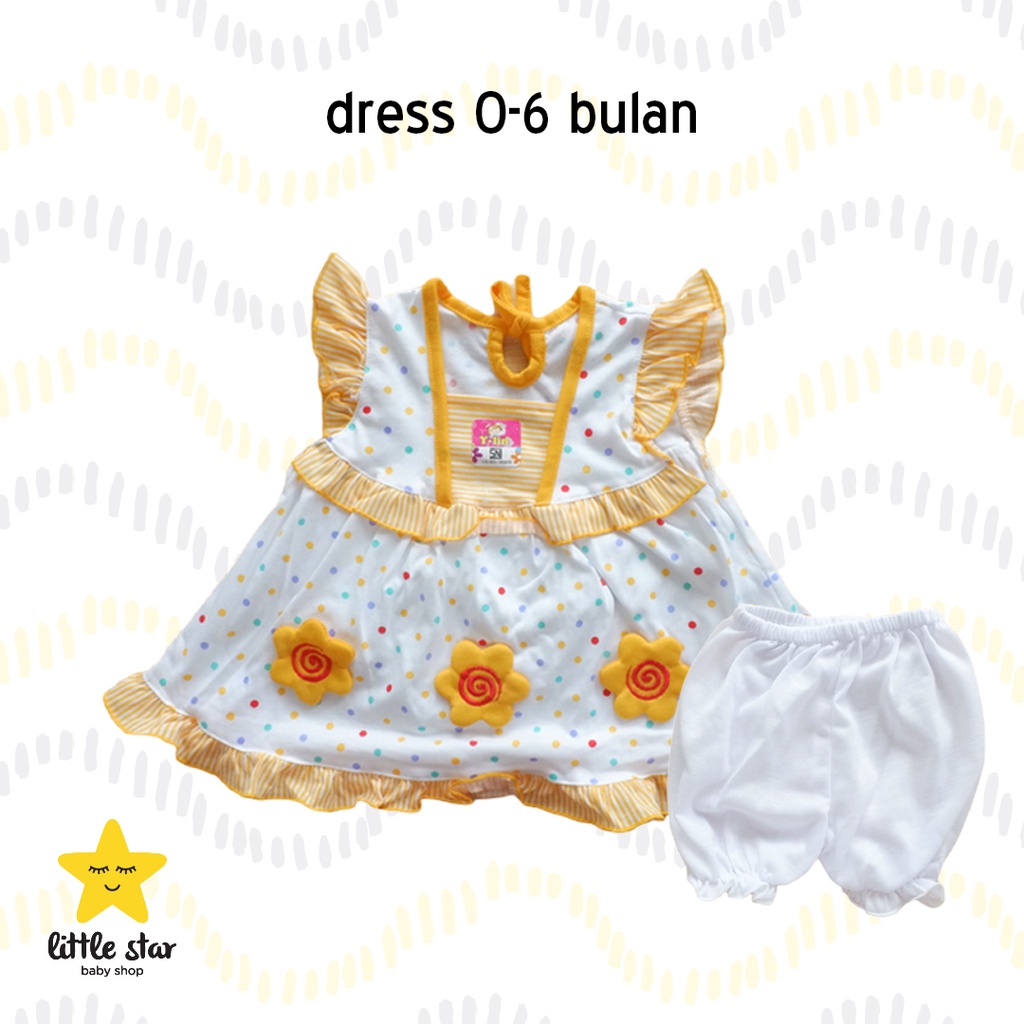 Y Lin Dress Anak Bayi Perempuan | Setelan Baju Anak Bayi Cewek