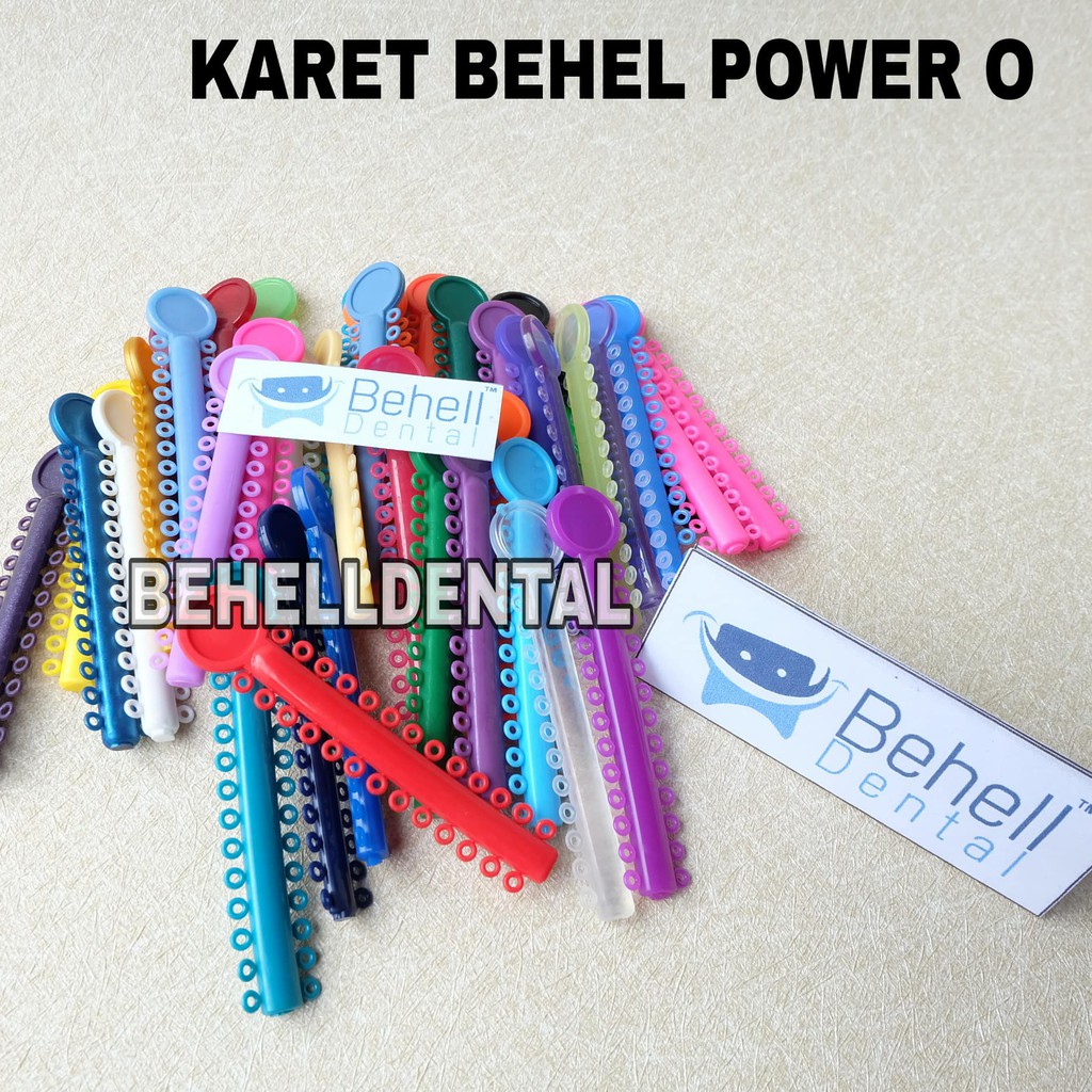 ORIGINAL TEBAL KARET BEHEL MOTIF POWER O 1 PACK FREE SONDE ALAT GANTI PASANG NYA . RING BULAT ISI 40