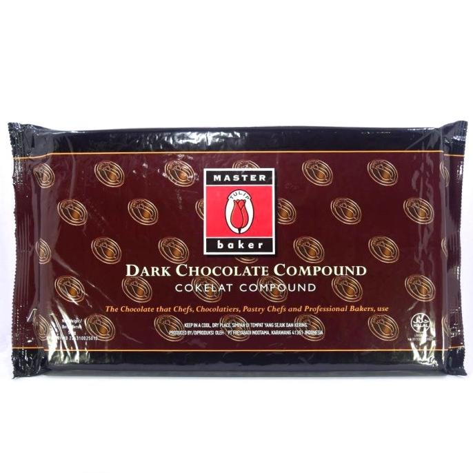 

TULIP MASTER Baker Chocolate Dark Compound Chocolate 500 GR Repack TERLARIS TERPERCAYA ORIGINAL