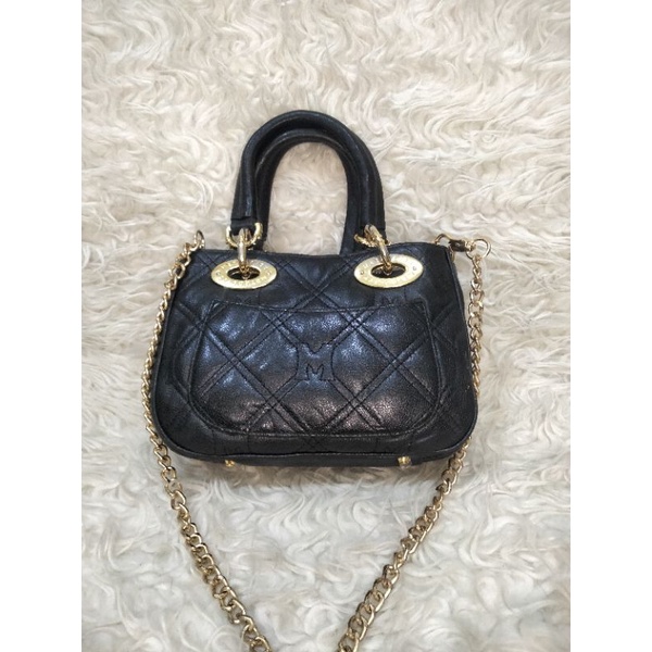 Metrocity Sling Bag Rantai original Kulit Asli second bekas preloved