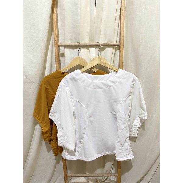 17wear Blouse Wanita Terbaru Korea Baju Atasan Wanita Terbaru 2021 Batwing Fit S - XXL-8