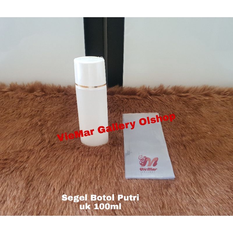 Eceran Plastik Shrink Film Wrap Segel Bening Botol Putri 100ml Label Bungkus Murah Meriah Satuan