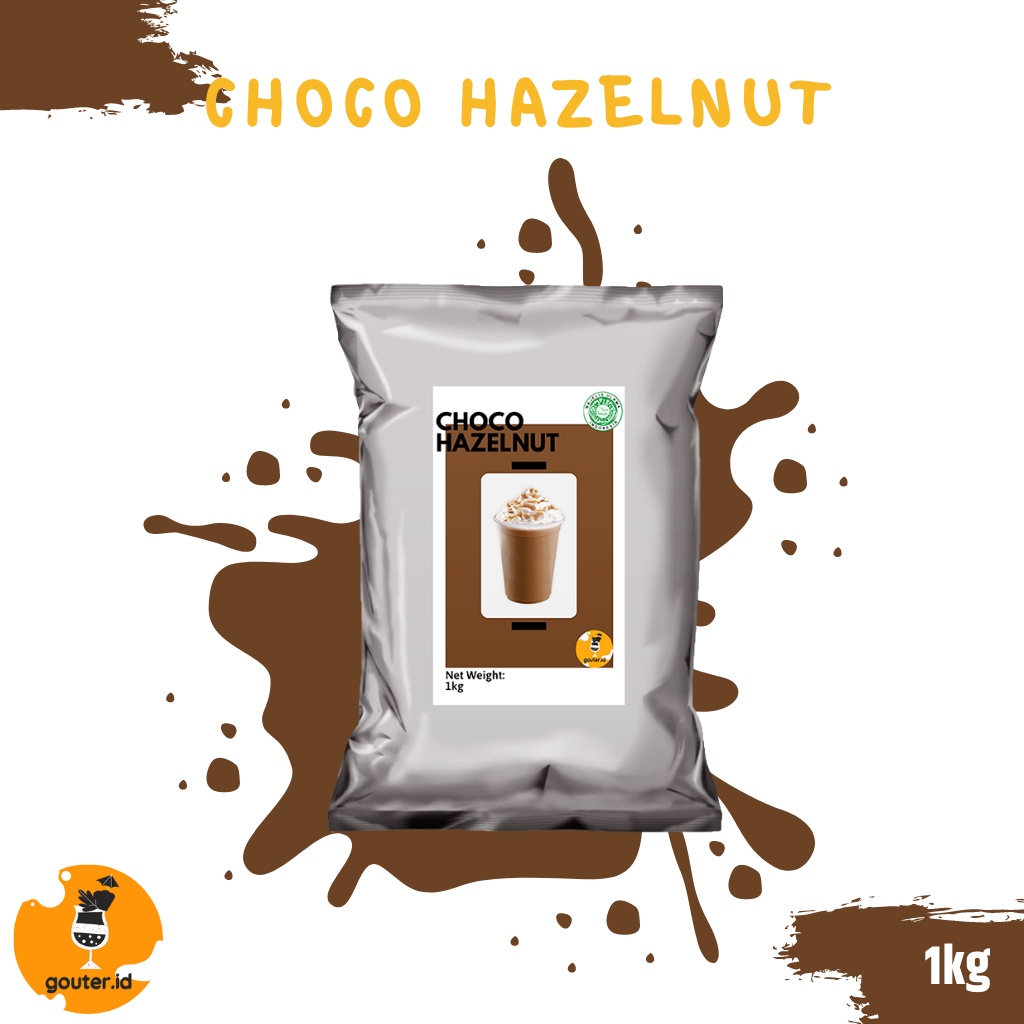 BUBUK MINUMAN RASA CHOCO HAZELNUT 1KG / SERBUK MINUMAN ANEKA RASA / BUBUK MINUMAN KEKINIAN / MINUMAN INSTAN / BOBA DRINKS