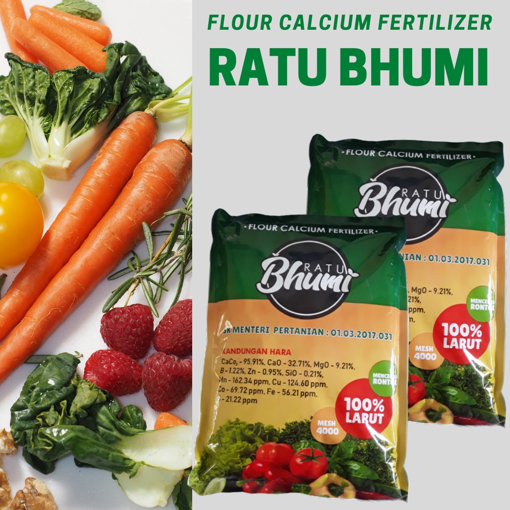 RATU BHUMI Pupuk Kalsium Penyubur Daun dan Batang, Pupuk Kalsium Terbaik