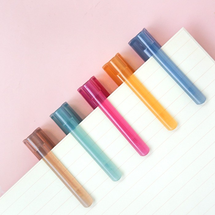 

Hemat Ballpen Pulpen Pena Warna / Retro Colors Collection Gel Pen Set 5Pc Hemat