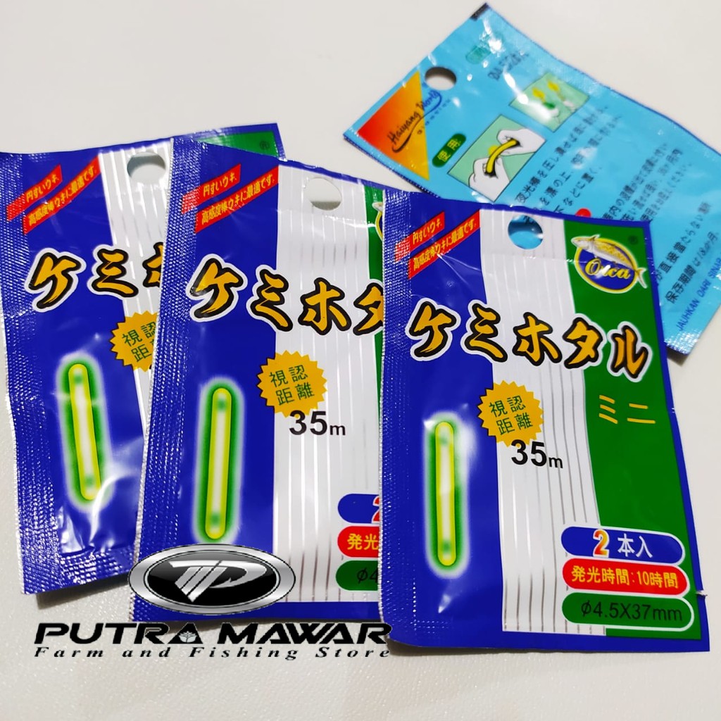 Starlight Fosfor isi 5 Light Stick Pancing Glow In The Dark Lampu Pancing Orca Aksesoris Memancing