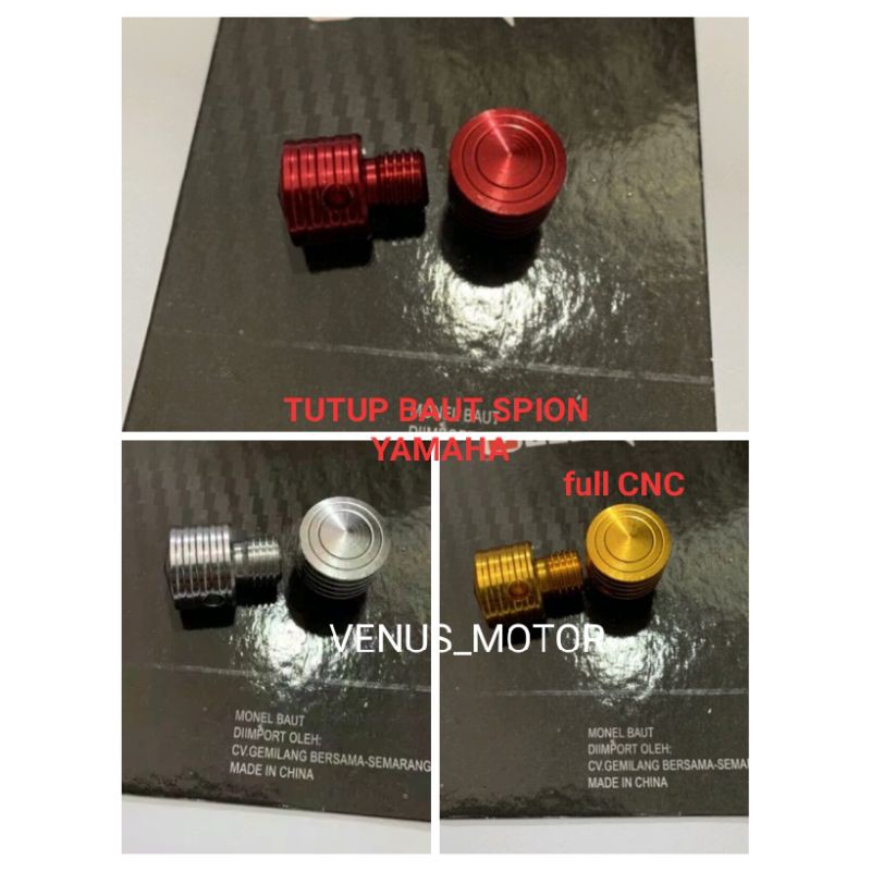 TUTUP BAUT SPION VARIASI  FULL CNC| MONEL tutup baut SPION UNIVERSAL