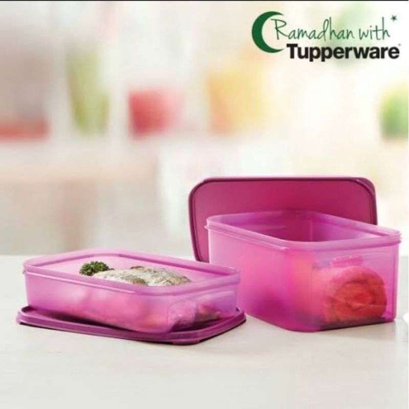 KITCHEN MATE TUPPERWARE  KOTAK UNGU/MERAH