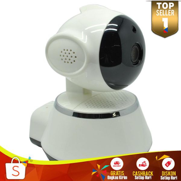 Wireless IP Camera CCTV 1/4 Inch CMOS 720P Night Vision IP Cam WiFi Gambar Jernih IPCam Terbaru