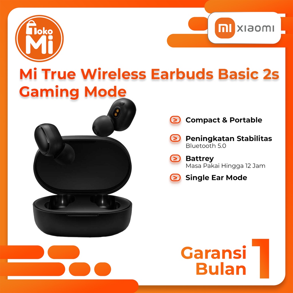 Jual Xiaomi Mi True Wireless Earbuds Basic 2s New Version Gaming Mode