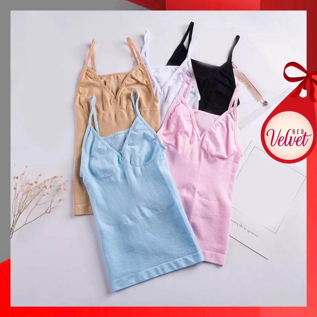 RV® Tank Top Korset Camisol  Wanita Lembut Pakaian Dalam Wanita Slim Cloth 1022-4