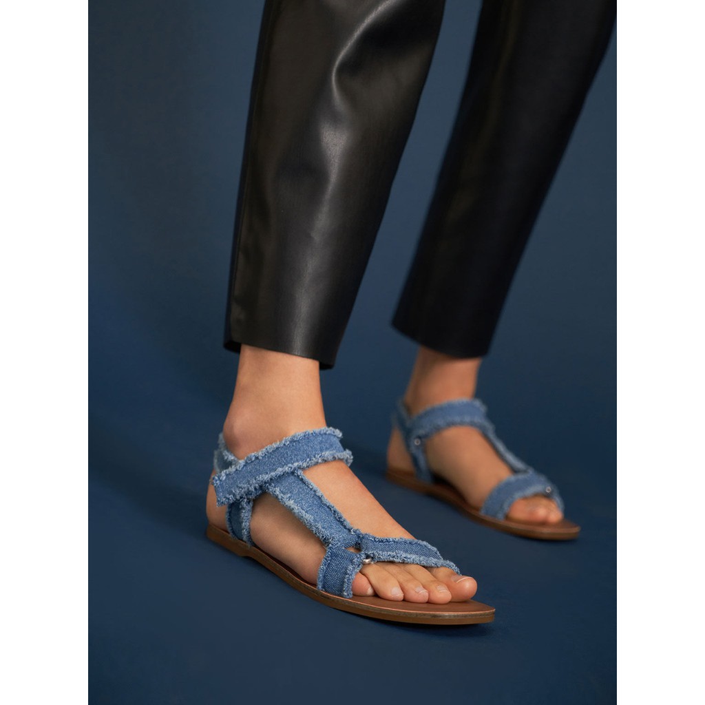 [7.7 Boombastis Sale⚡] - SANDAL WANITA CKS467 STRAPPY FLAT SENDAL PREMIUM IMPORT