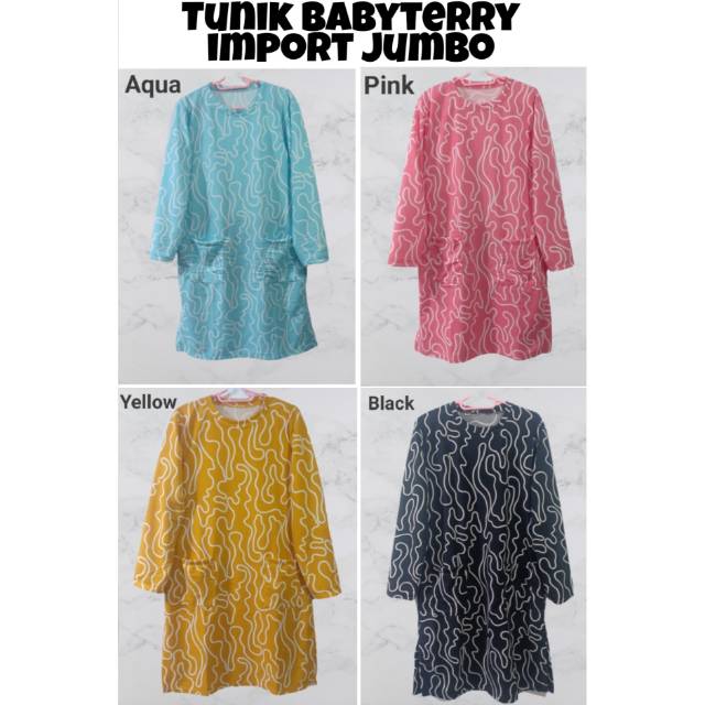 TUNIK BABYTERRY IMPORT JUMBO wanit Dewasa