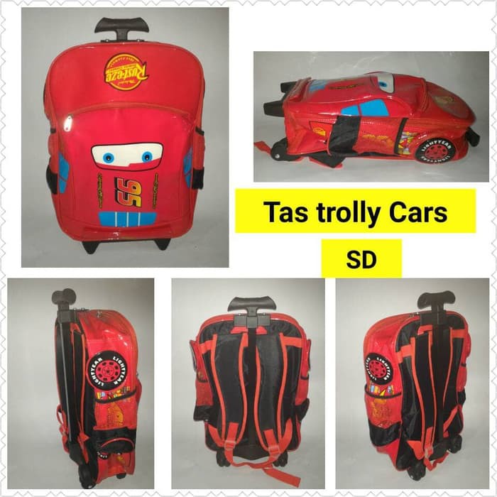 Tas Trolley Anak Sd Sequin Usap Berubah Gambar Tas Travel Bag Kop IU735  Trolly Cars Sd Mika Waterpr