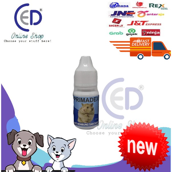 Prima Dex 10 ml - Obat Diare dan Kembung Hamster