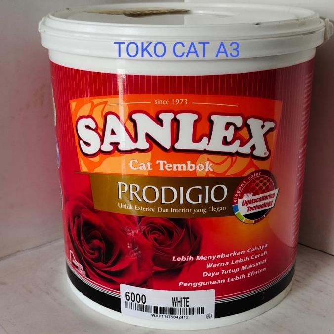 CAT TEMBOK Cat Tembok Sanlex Prodigio White 6000 5 Kg