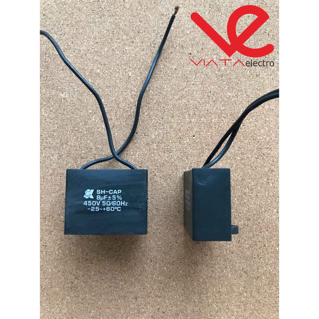 KAPASITOR KOTAK 8UF 450VAC CAPACITOR KOTAK AC, KIPAS