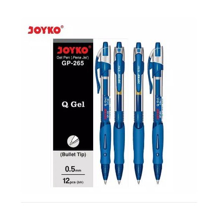 

Pulpen Gel Pen Klik JOYKO GP-265 Q GEL (Biru) 0.5 mm