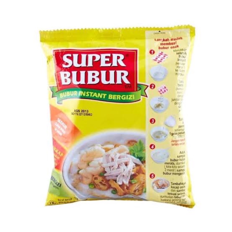 

super bubur lezat bergizi dan makanan sarapan mudah