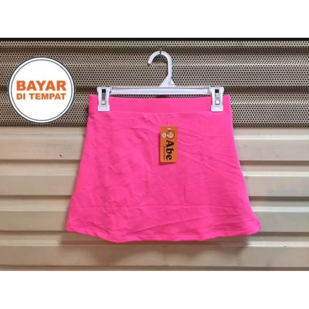 rok senam wanita/rok aerobik/rok olahraga/rok senam olahraga muathay aerobik yoga-Pink