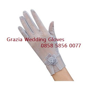 SR64 Sarung tangan  pengantin wanita Wedding gloves Aksesori Bunga